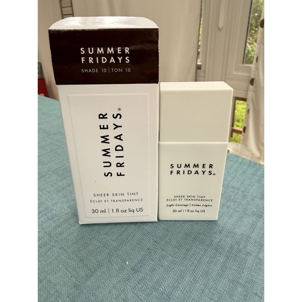 Shade 10 - Summer Fridays Sheer Skin Tint 1 Oz NEW Vegan Fragrance Free
